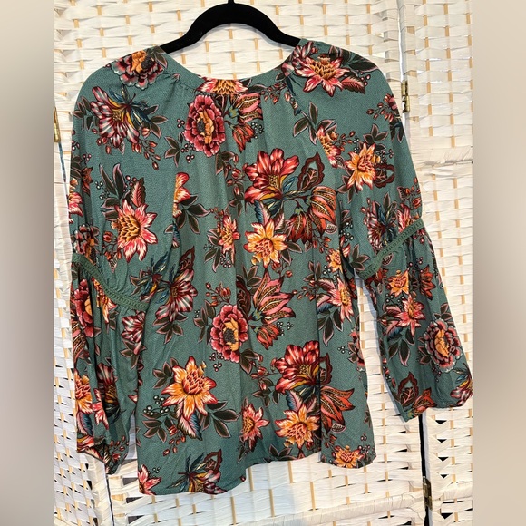 Farm Rio for Anthropologie Boho Floral Blouse - Picture 6 of 7